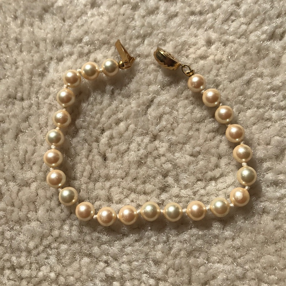 Vintage Marbella Faux Pearl Bracelet